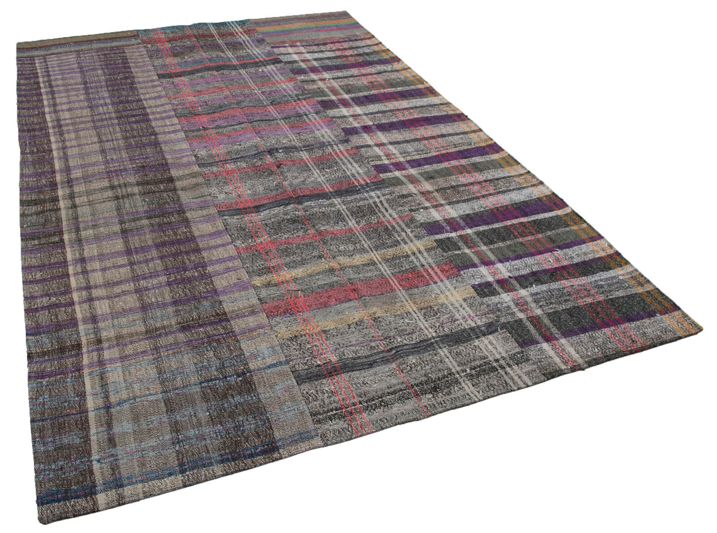 7x10 Multicolor Kilim Patchwork Rug - 30248