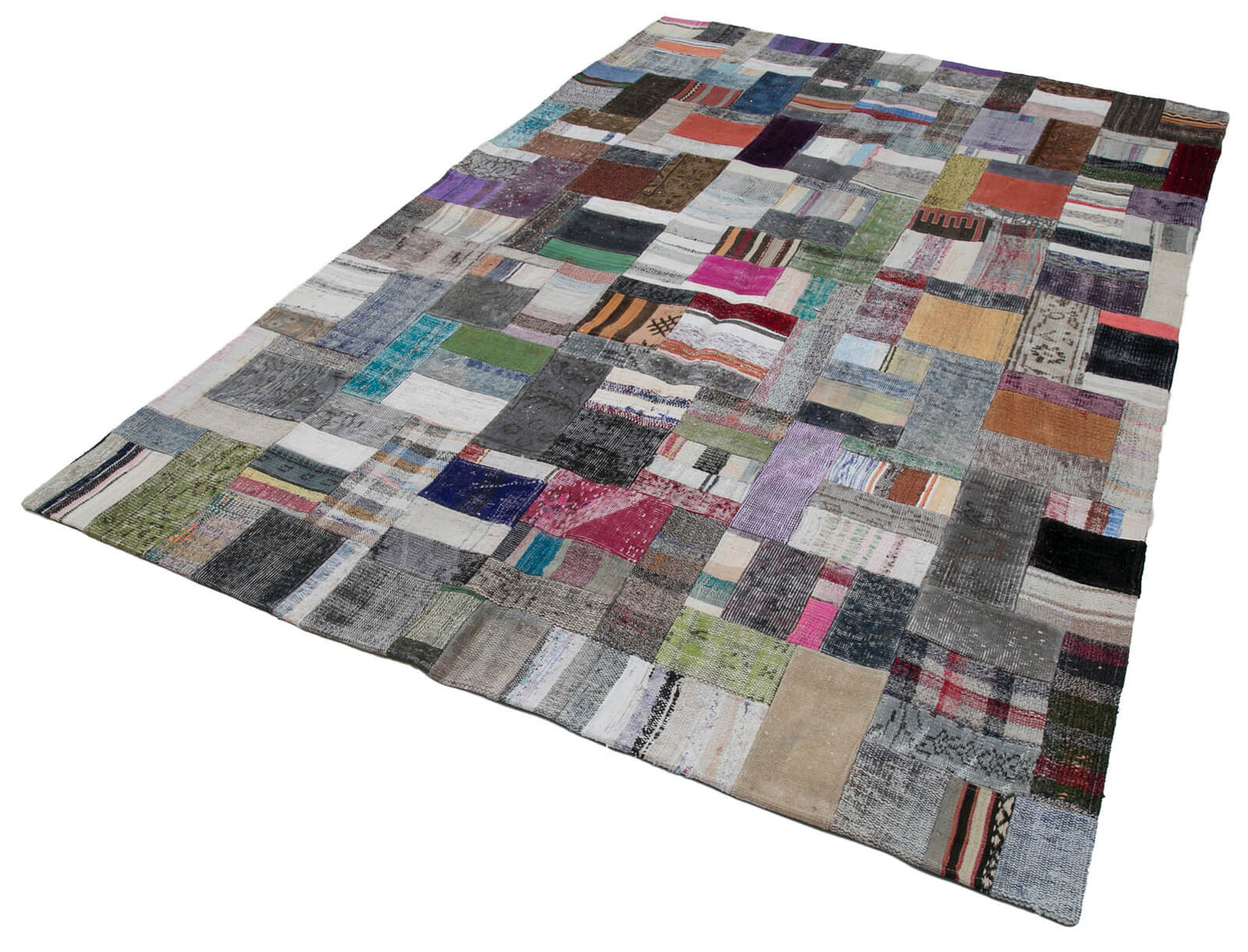 7x10 Multicolor Kilim Patchwork Rug - 30252