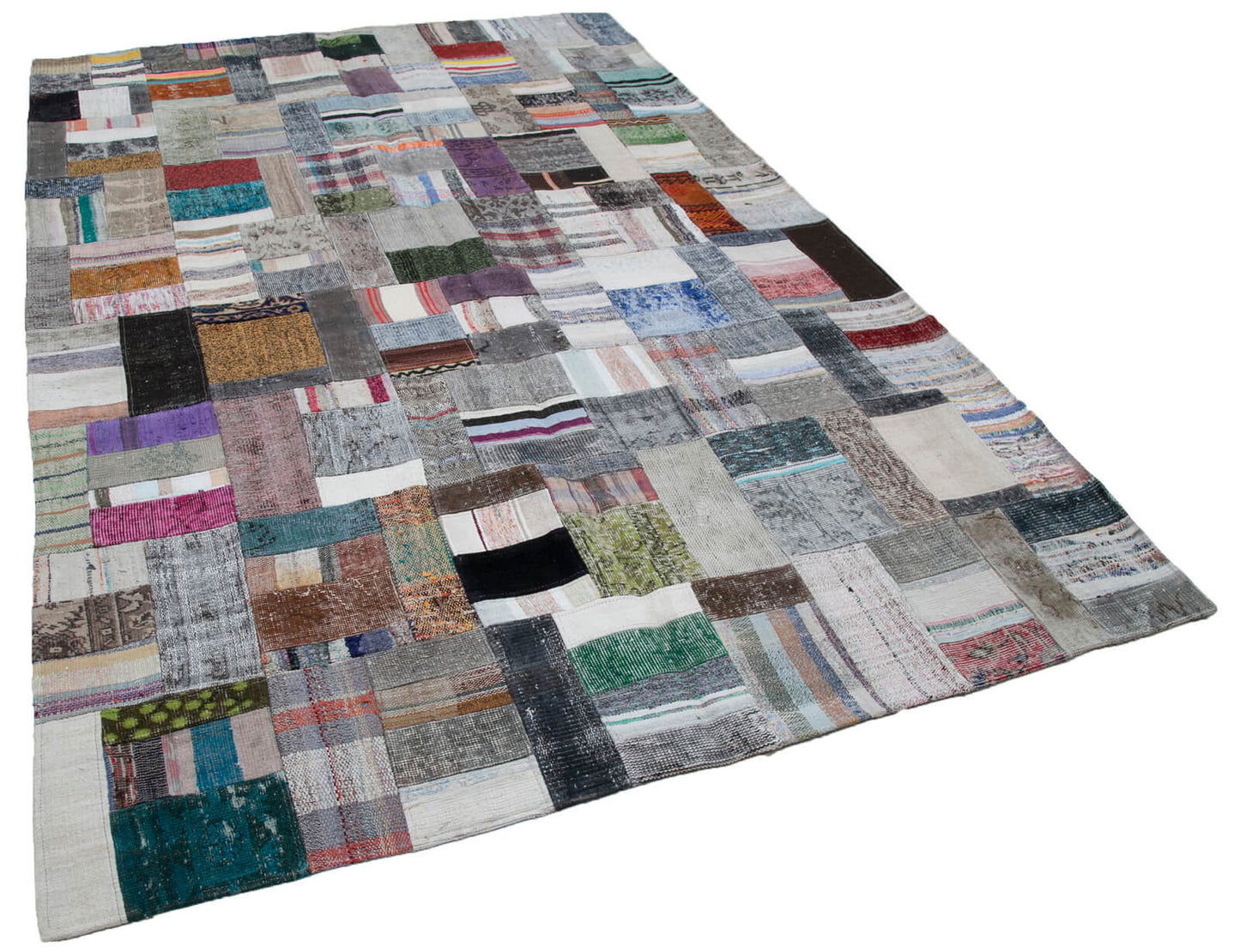 7x10 Multicolor Kilim Patchwork Rug - 30254