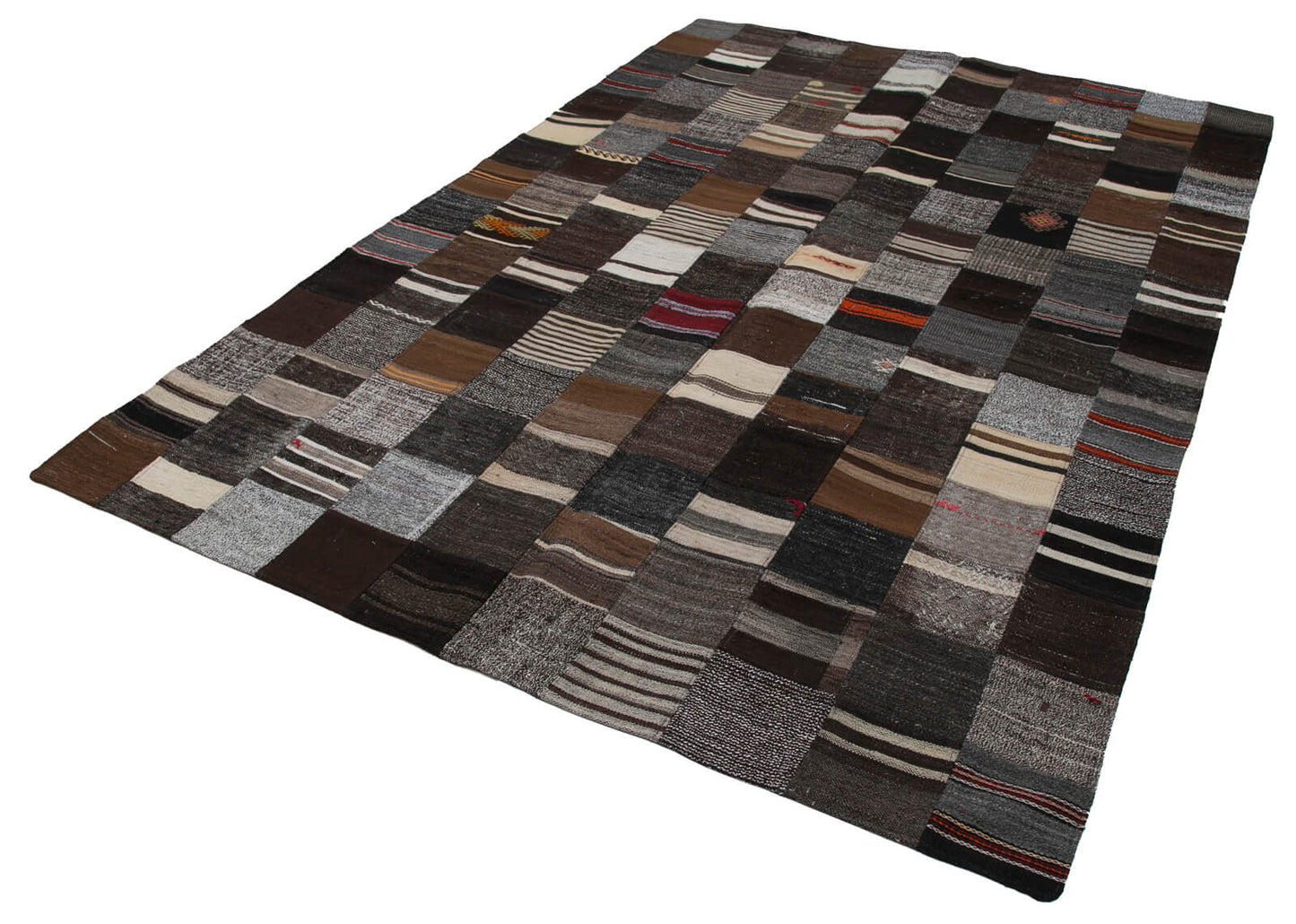 7x10 Multicolor Kilim Patchwork Rug - 30256