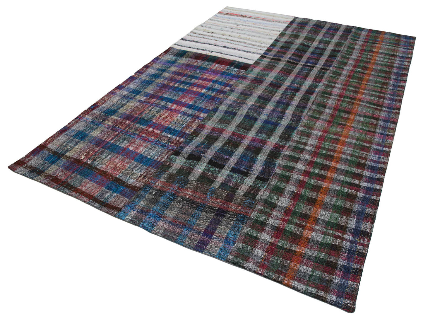 7x10 Multicolor Kilim Patchwork Rug - 30258