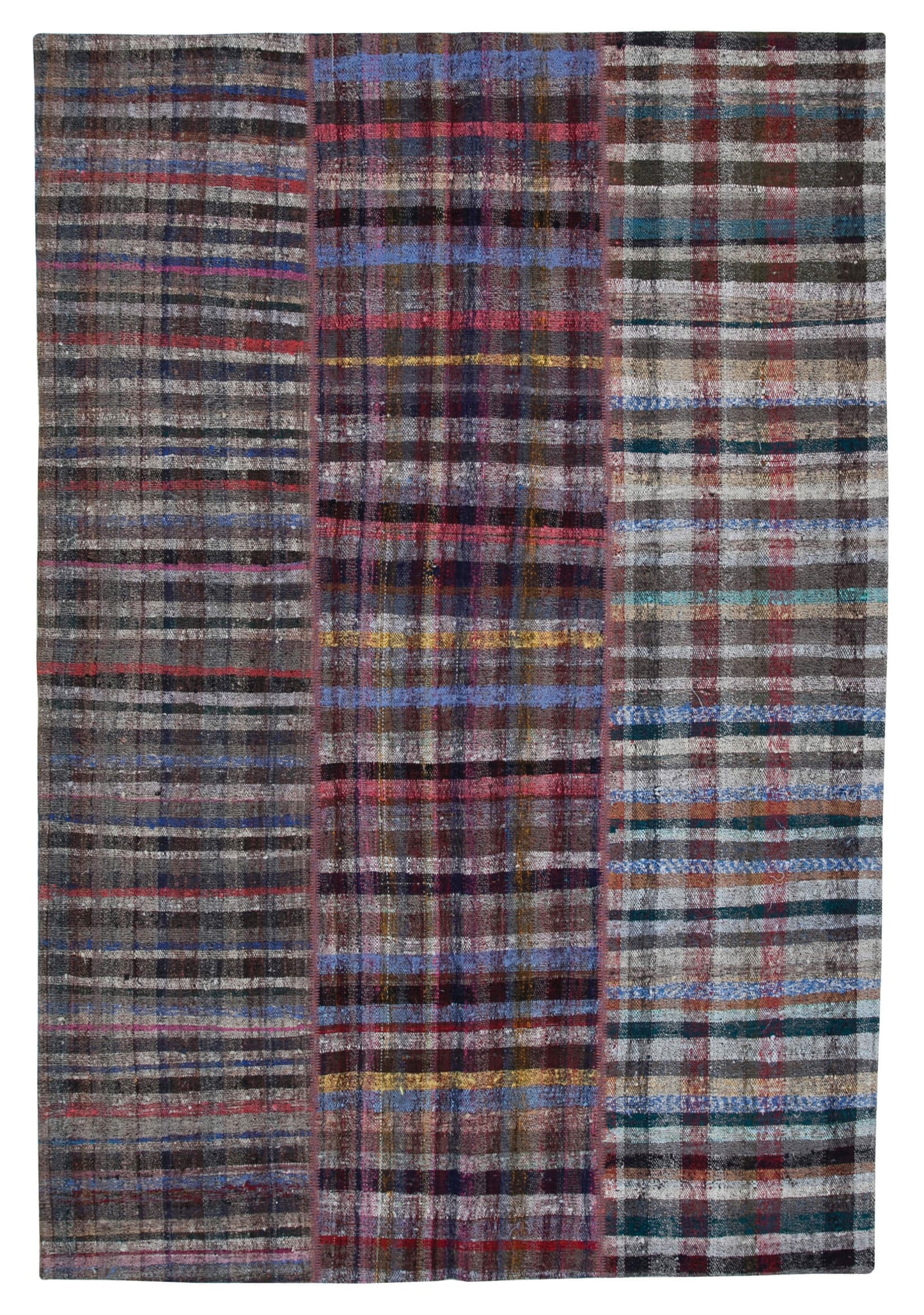 7x10 Multicolor Kilim Patchwork Rug - 30259