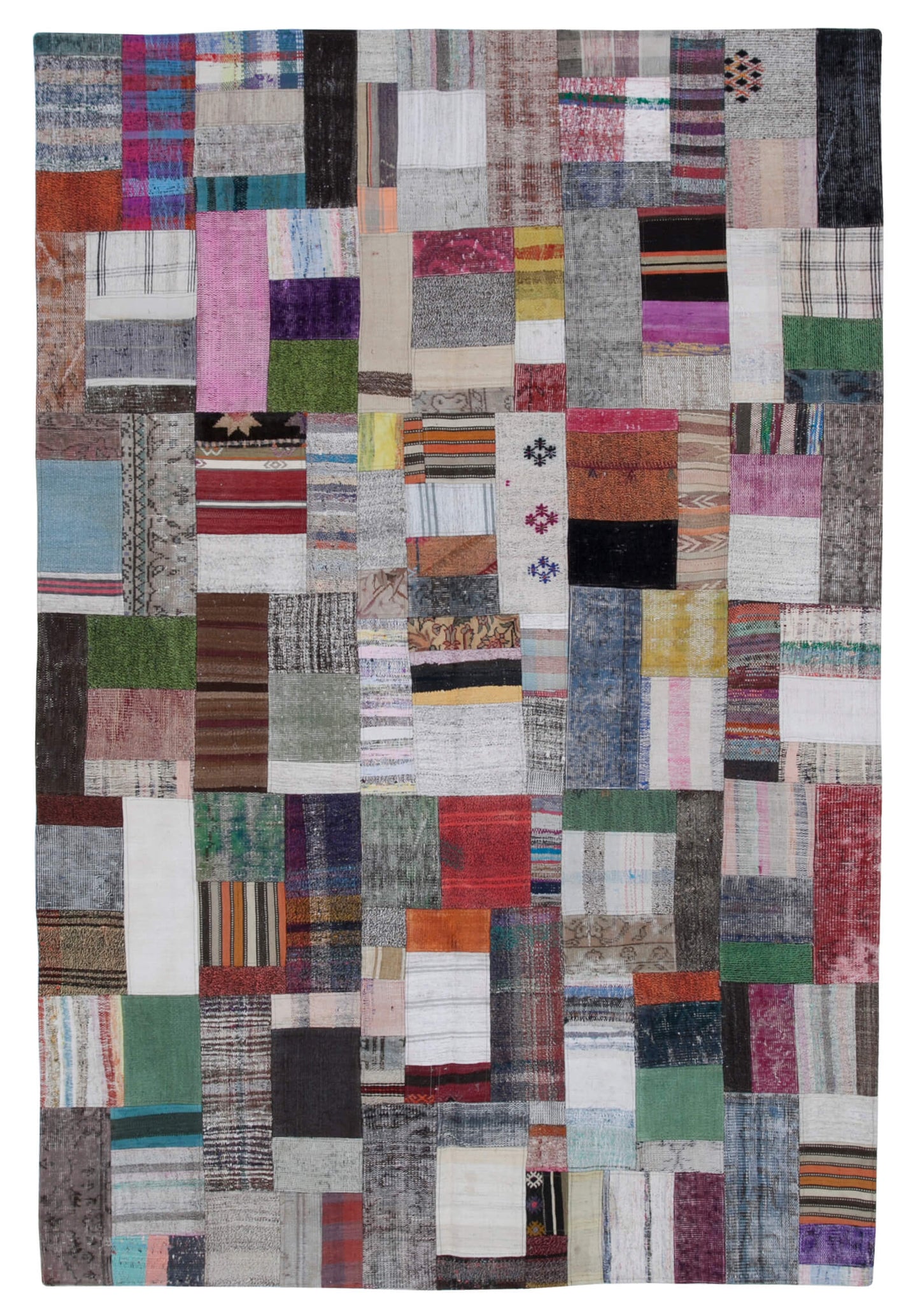 7x10 Multicolor Kilim Patchwork Rug - 30266