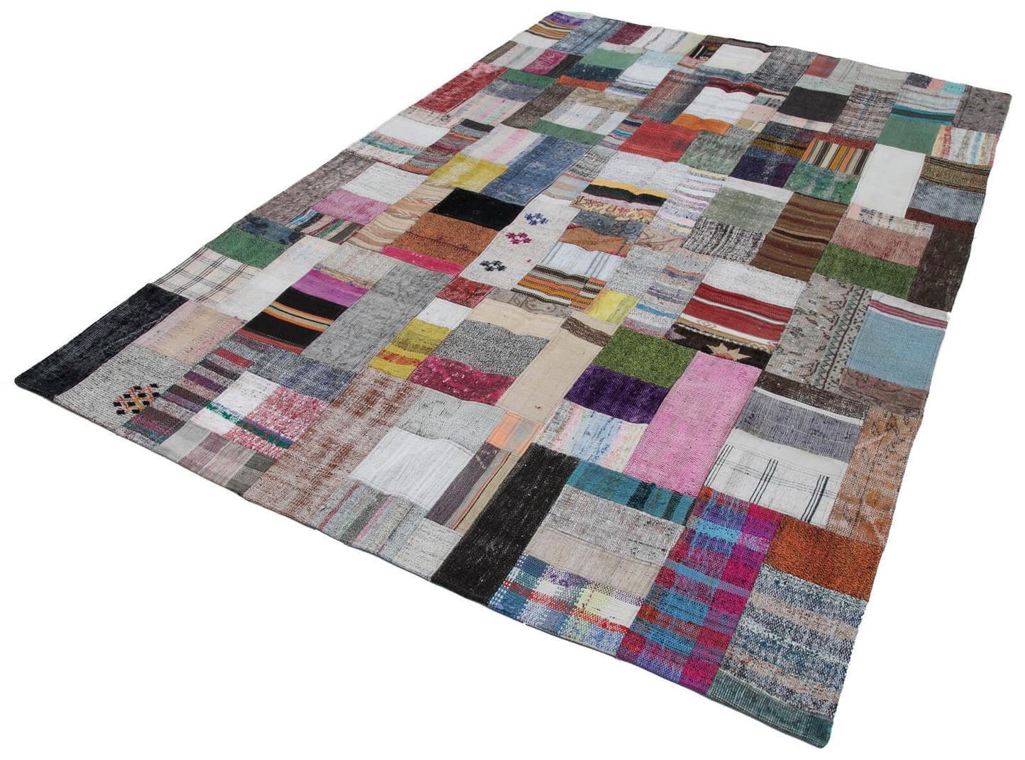 7x10 Multicolor Kilim Patchwork Rug - 30266