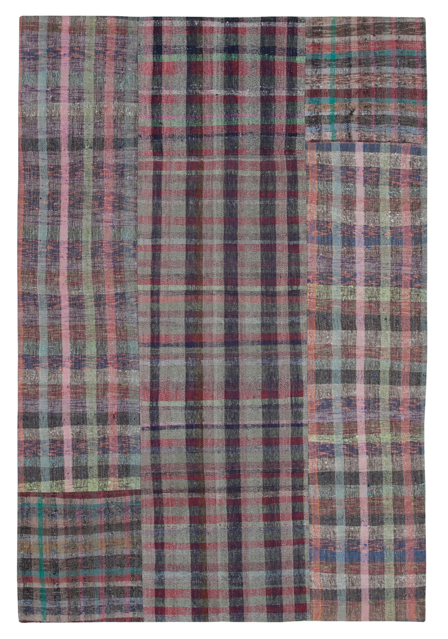 7x10 Multicolor Kilim Patchwork Rug - 30269