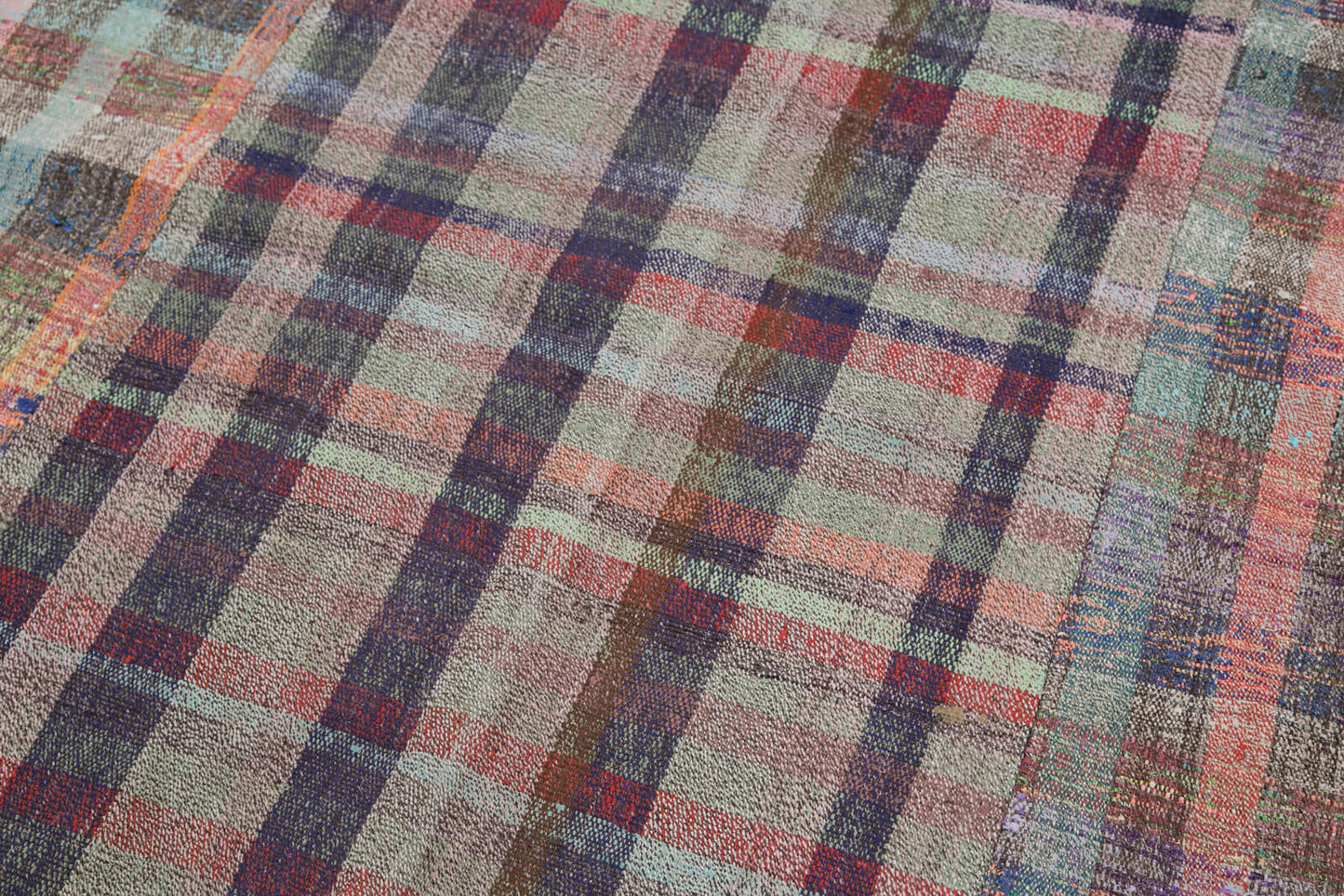 7x10 Multicolor Kilim Patchwork Rug - 30269