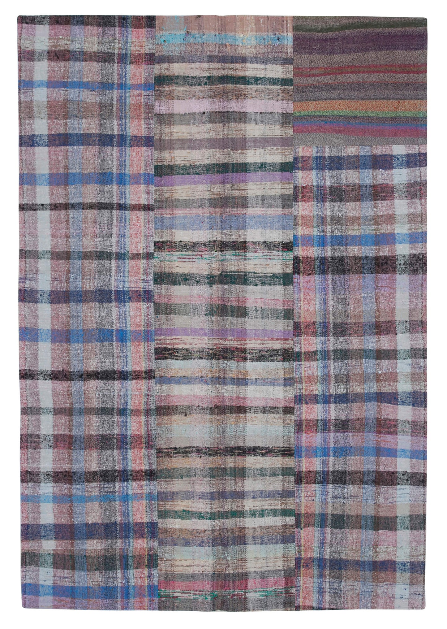 7x10 Multicolor Kilim Patchwork Rug - 30271