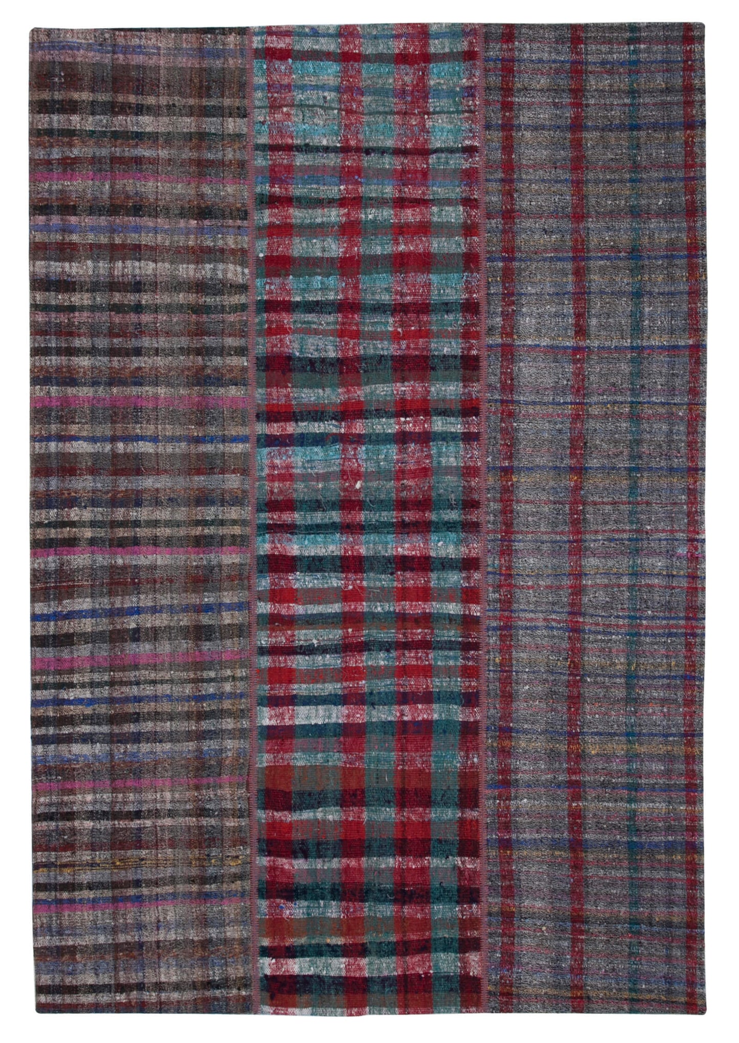 7x10 Multicolor Kilim Patchwork Rug - 30273