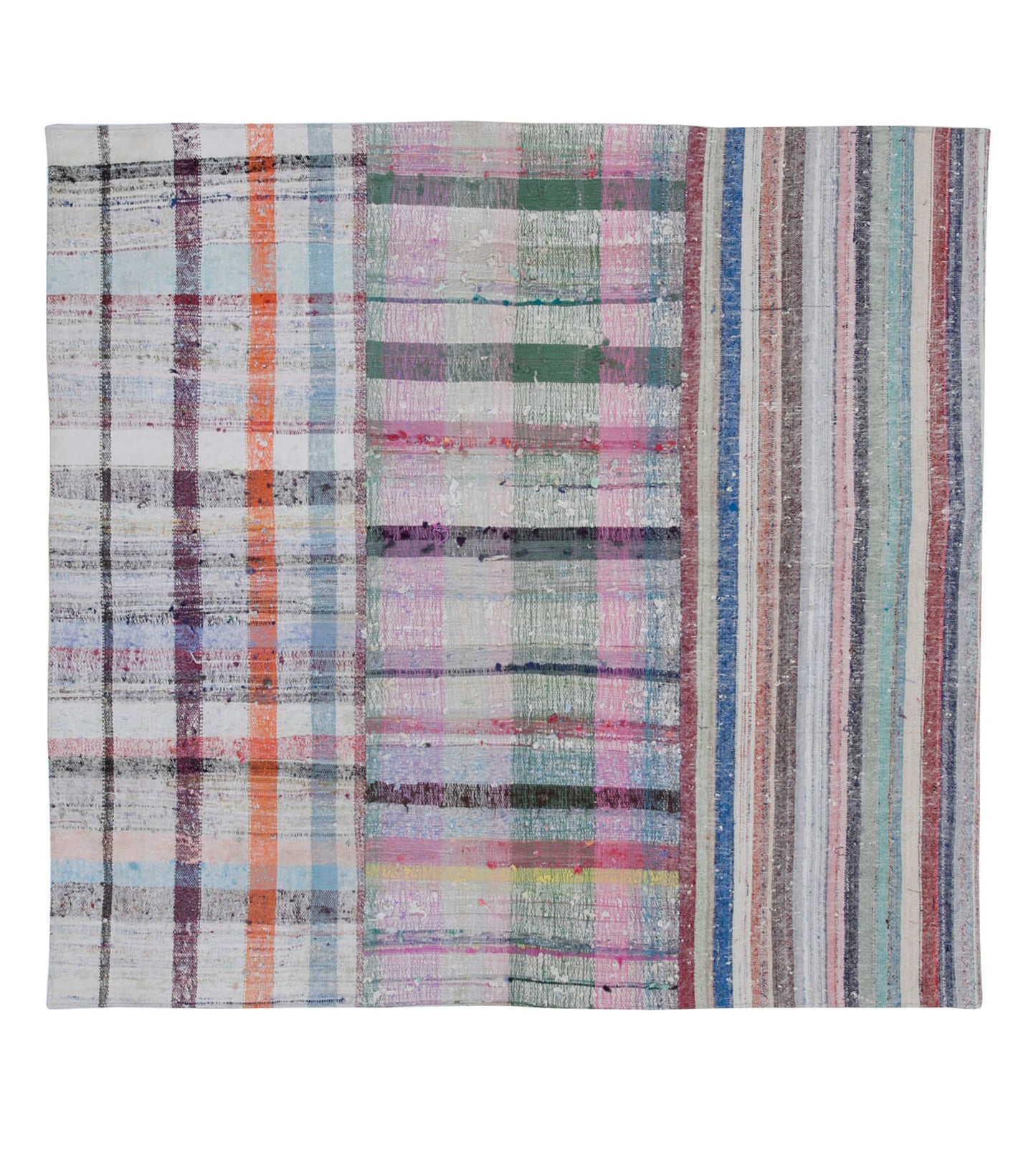 6x6 Multicolor Kilim Patchwork Rug - 30292