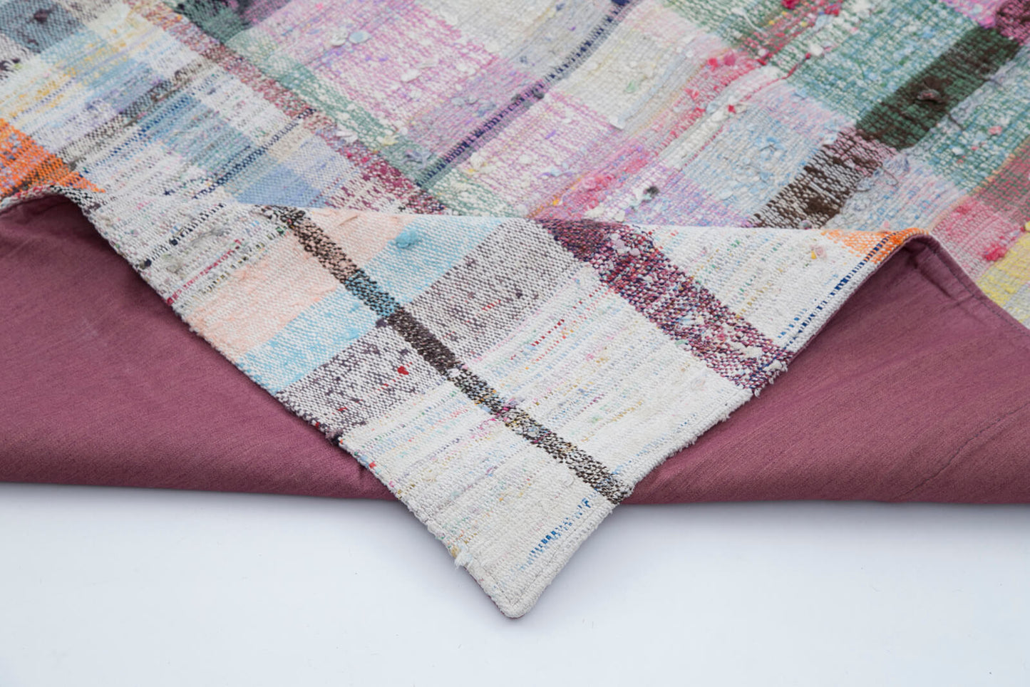 6x6 Multicolor Kilim Patchwork Rug - 30292