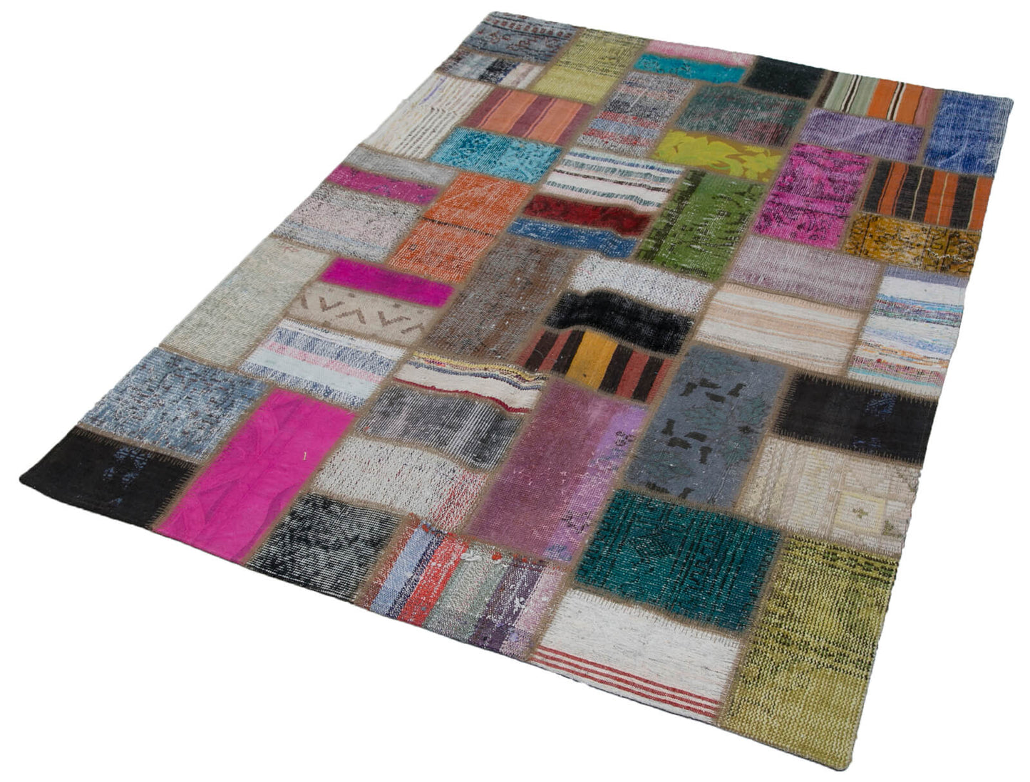 5x6 Multicolor Kilim Patchwork Rug - 30298