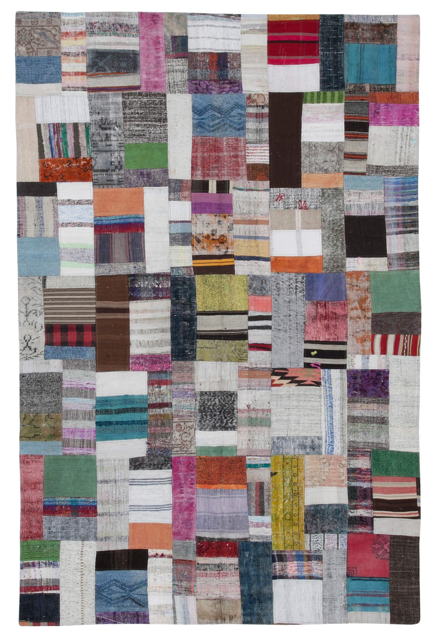 7x10 Multicolor Kilim Patchwork Rug - 30323