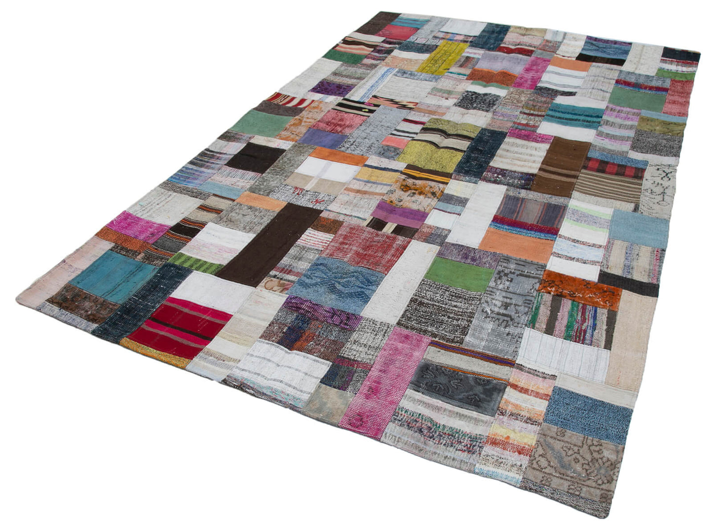 7x10 Multicolor Kilim Patchwork Rug - 30323