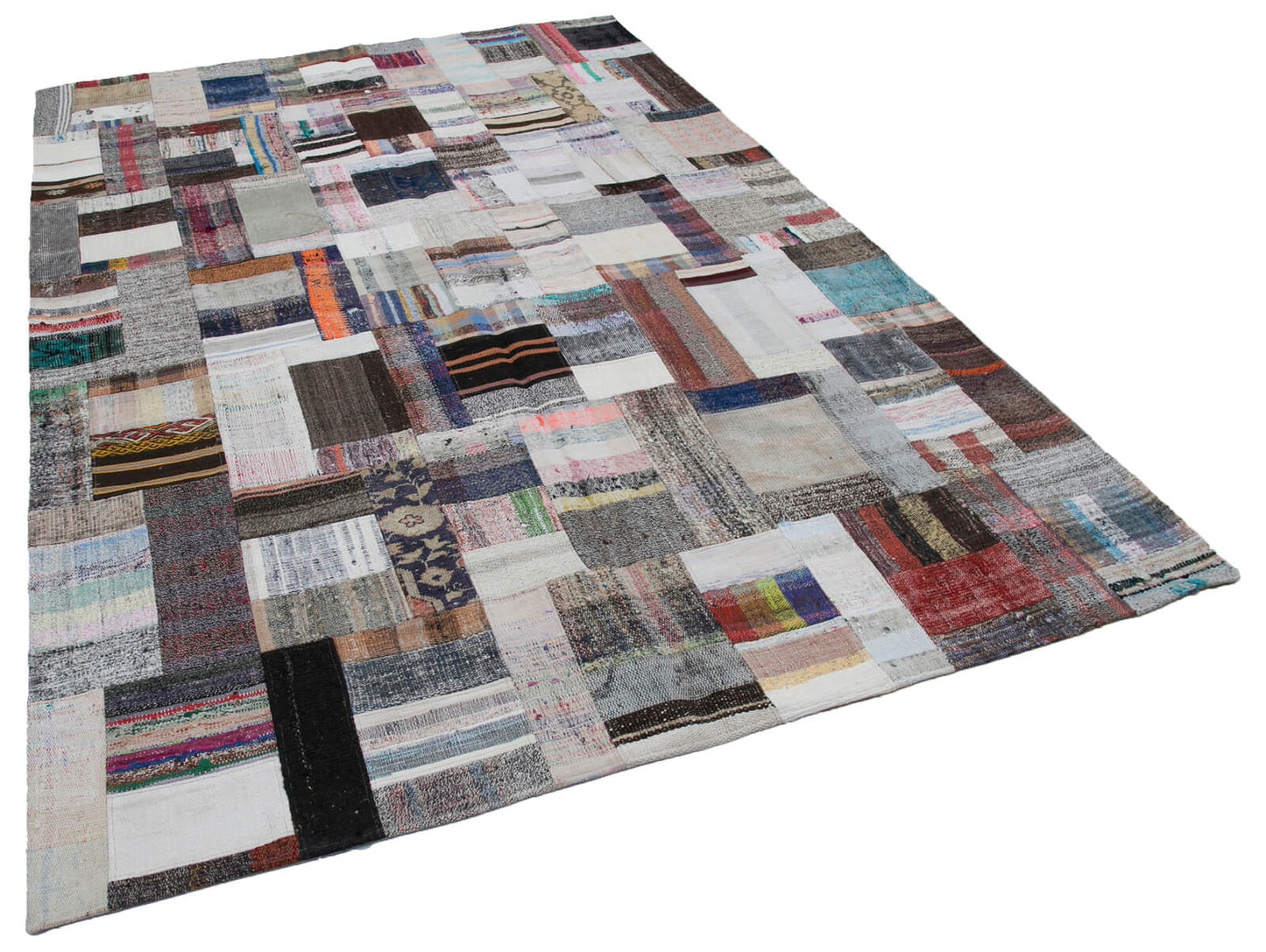 7x10 Multicolor Kilim Patchwork Rug - 30334