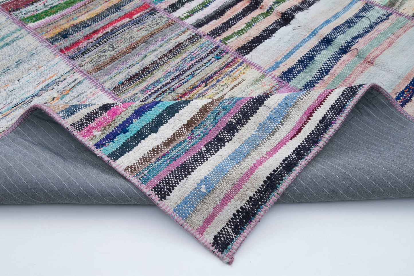 6x9 Multicolor Kilim Patchwork Rug - 30337