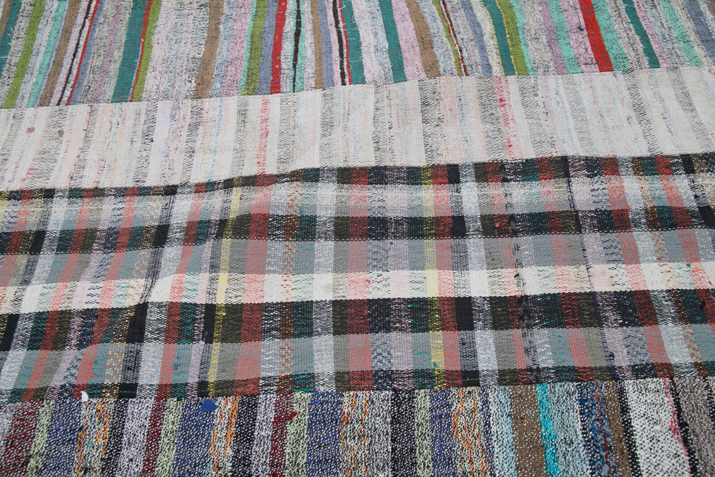 7x10 Multicolor Kilim Patchwork Rug - 30344