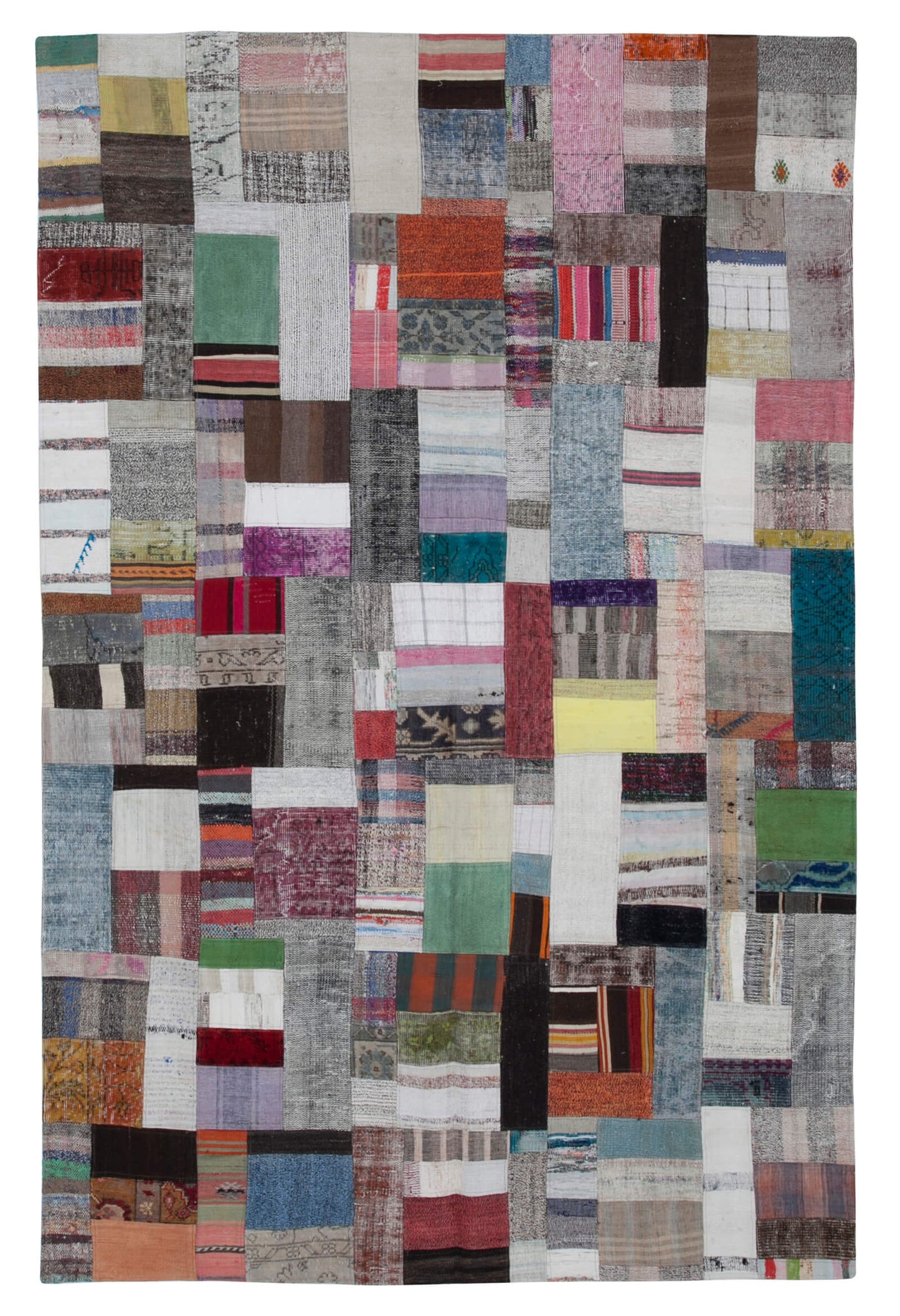 7x10 Multicolor Kilim Patchwork Rug - 30361