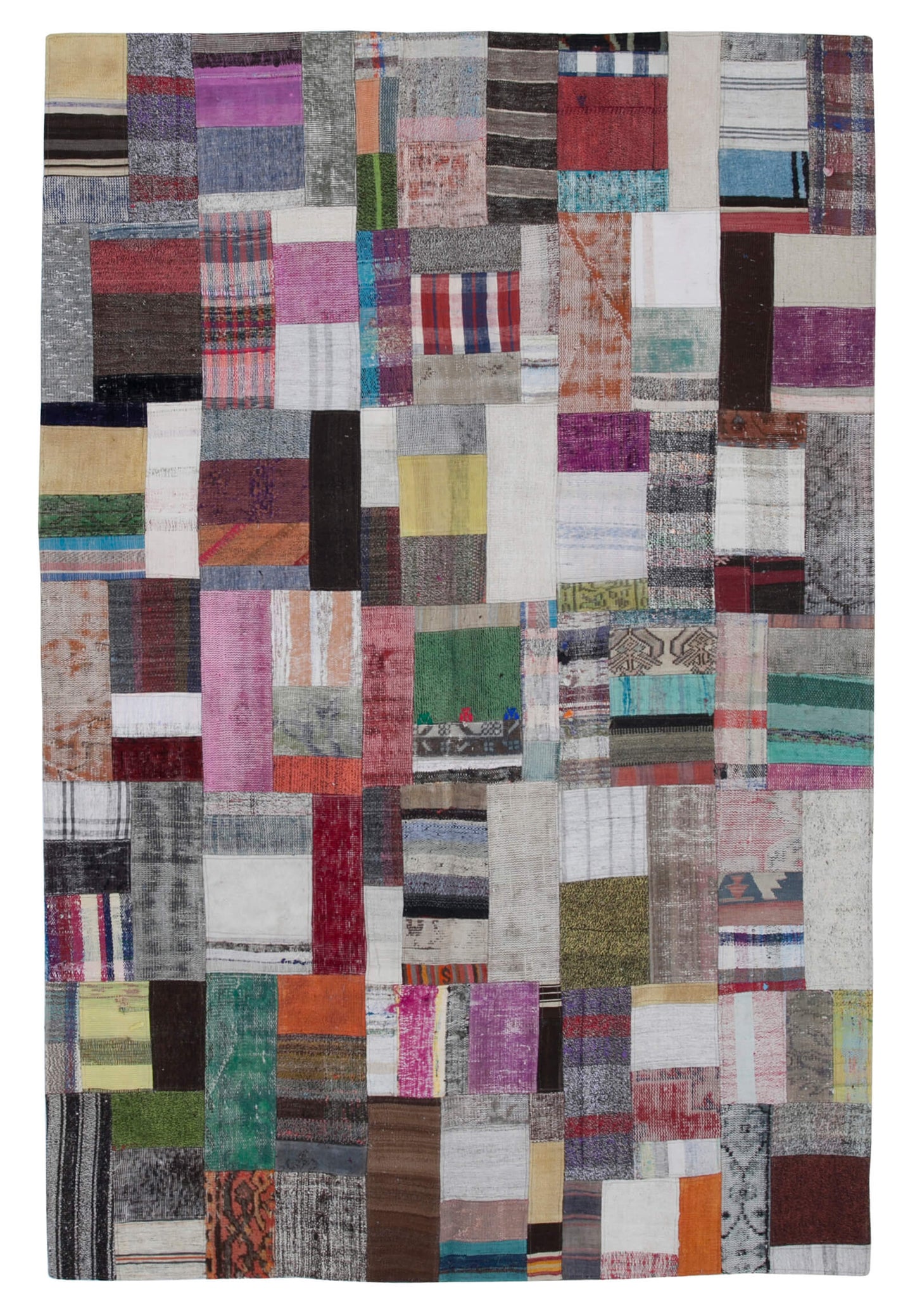 7x10 Multicolor Kilim Patchwork Rug - 30362