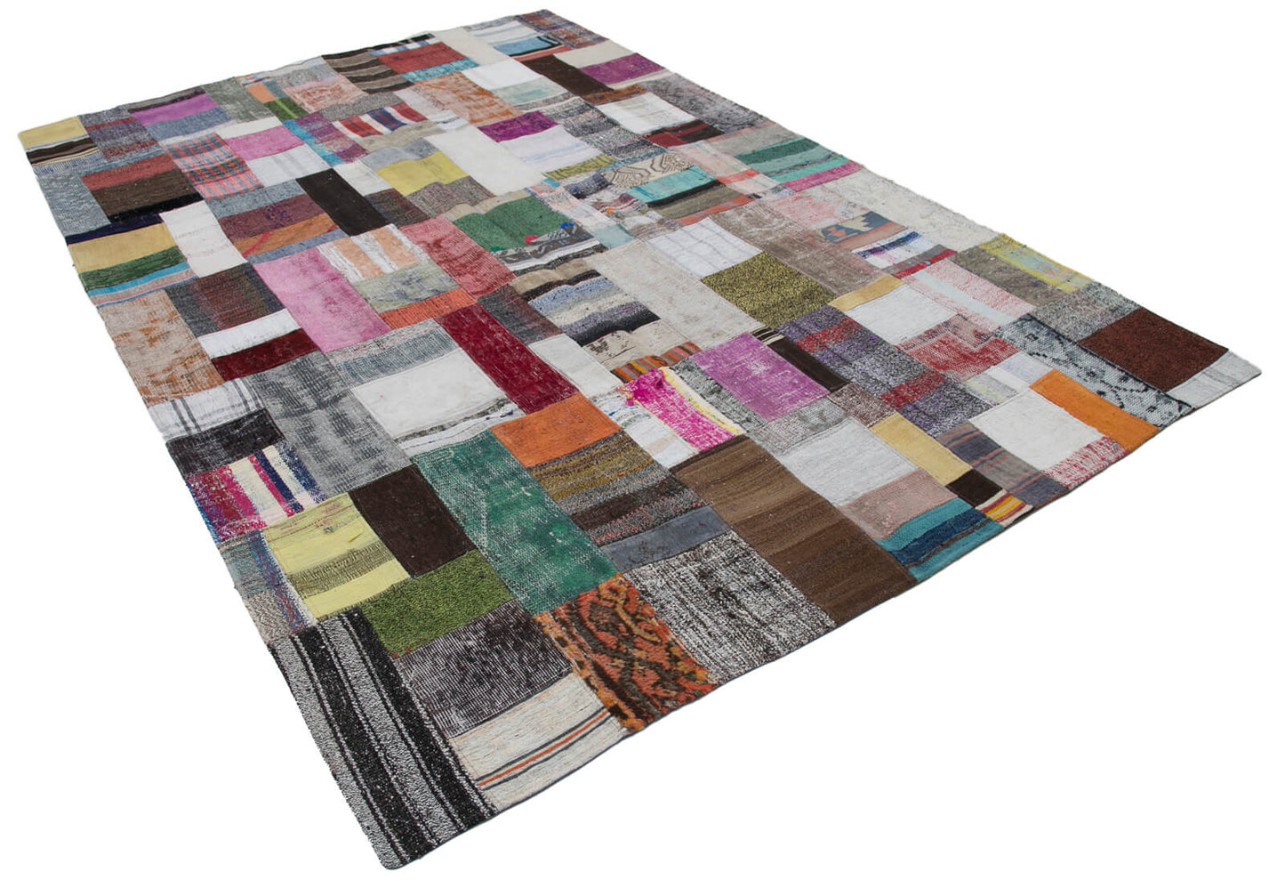 7x10 Multicolor Kilim Patchwork Rug - 30362