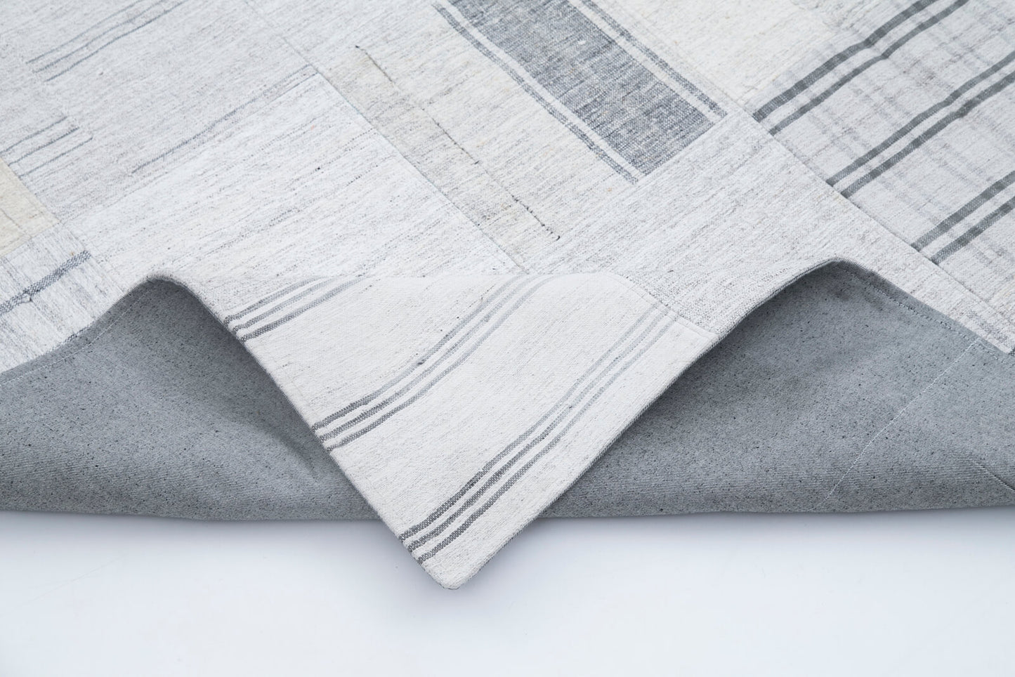 7x10 Beige Kilim Patchwork Rug - 30374