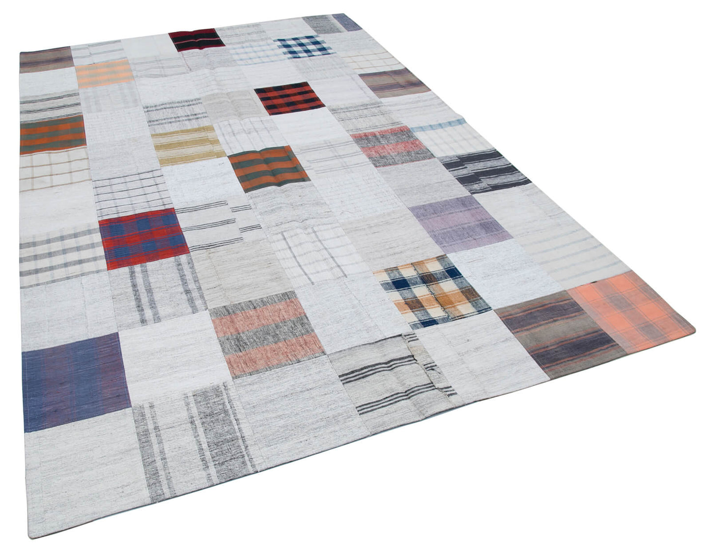 7x10 Multicolor Kilim Patchwork Rug - 30380
