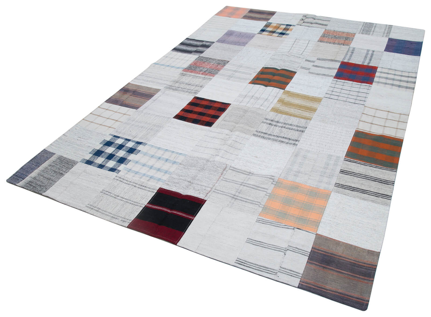 7x10 Multicolor Kilim Patchwork Rug - 30380