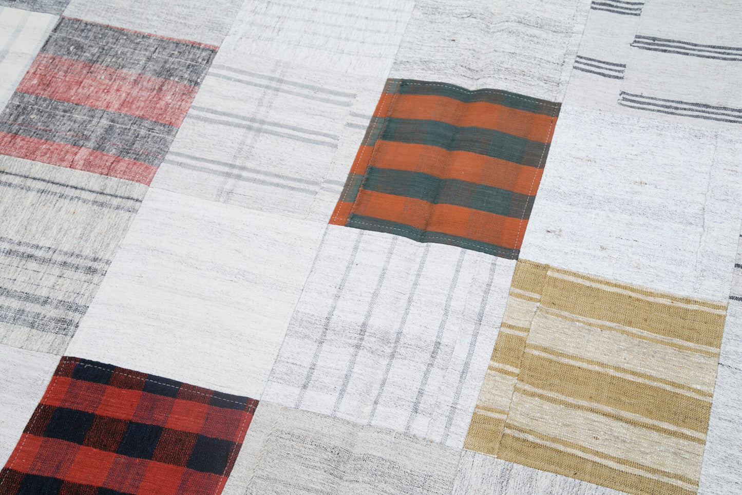 7x10 Multicolor Kilim Patchwork Rug - 30380