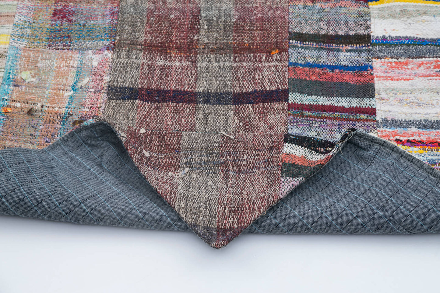 7x10 Multicolor Kilim Patchwork Rug - 30389