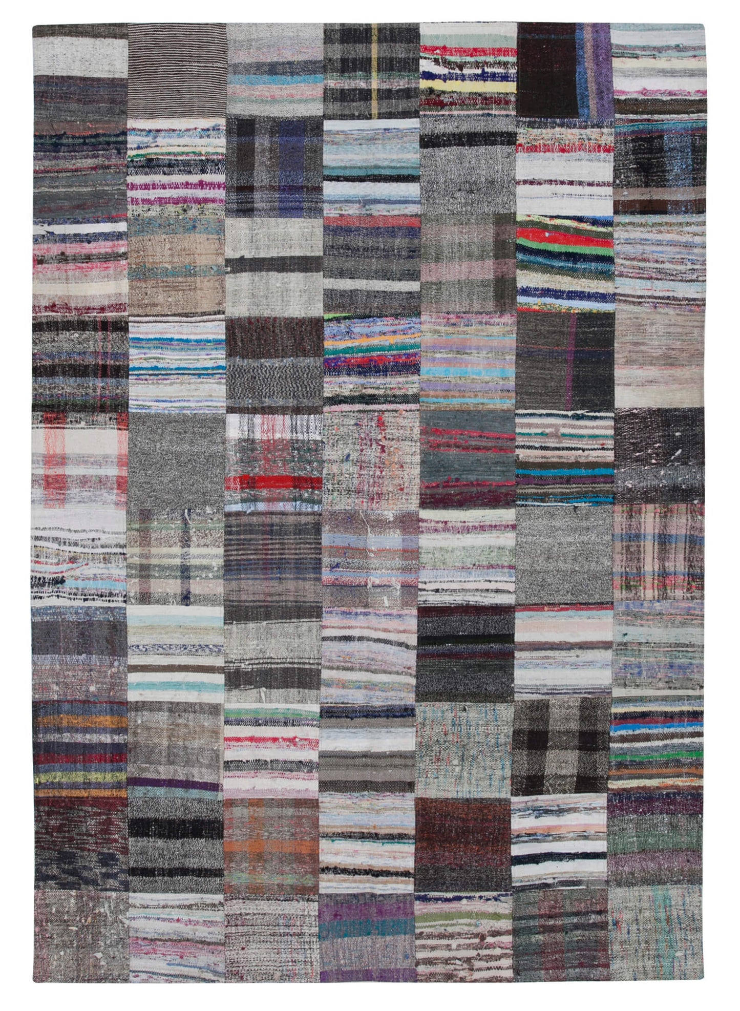 7x10 Multicolor Kilim Patchwork Rug - 30391