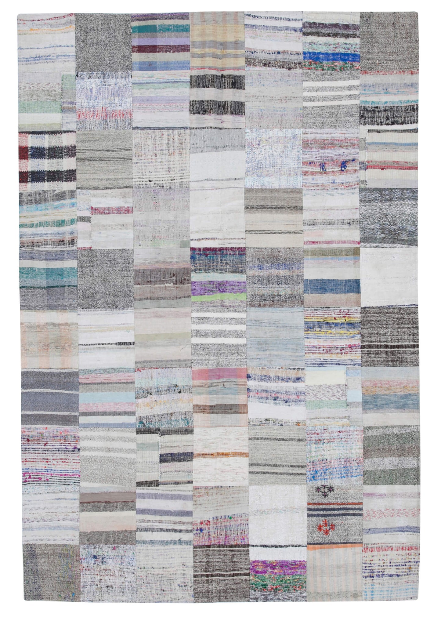 7x10 Multicolor Kilim Patchwork Rug - 30403