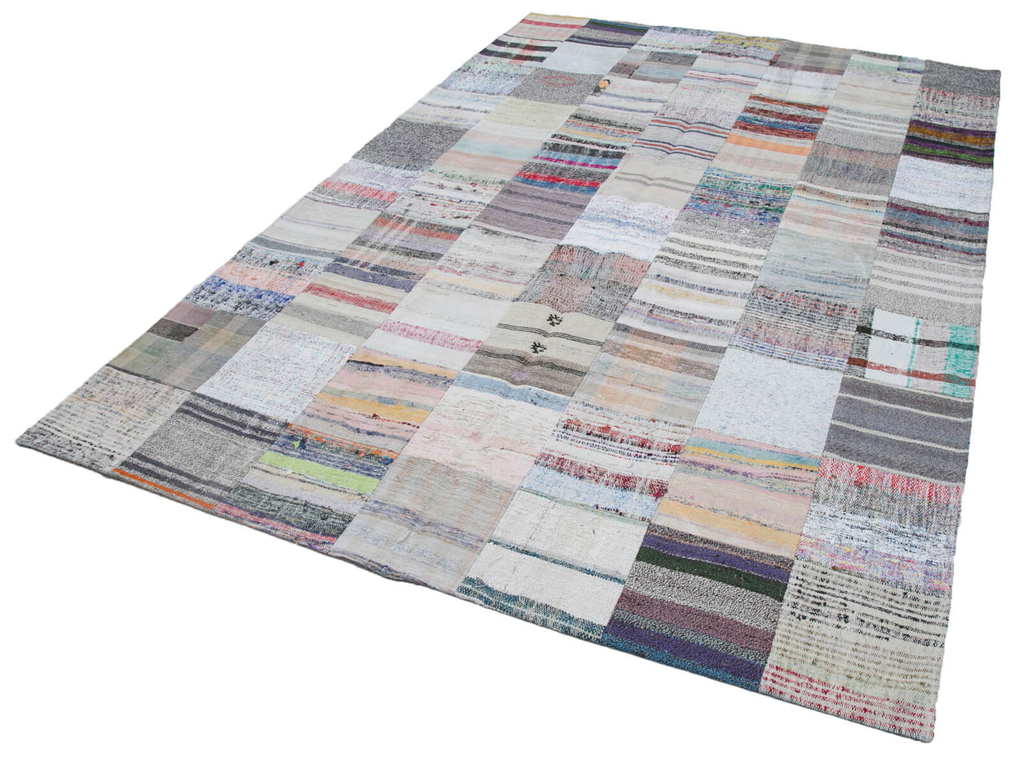 7x10 Multicolor Kilim Patchwork Rug - 30405