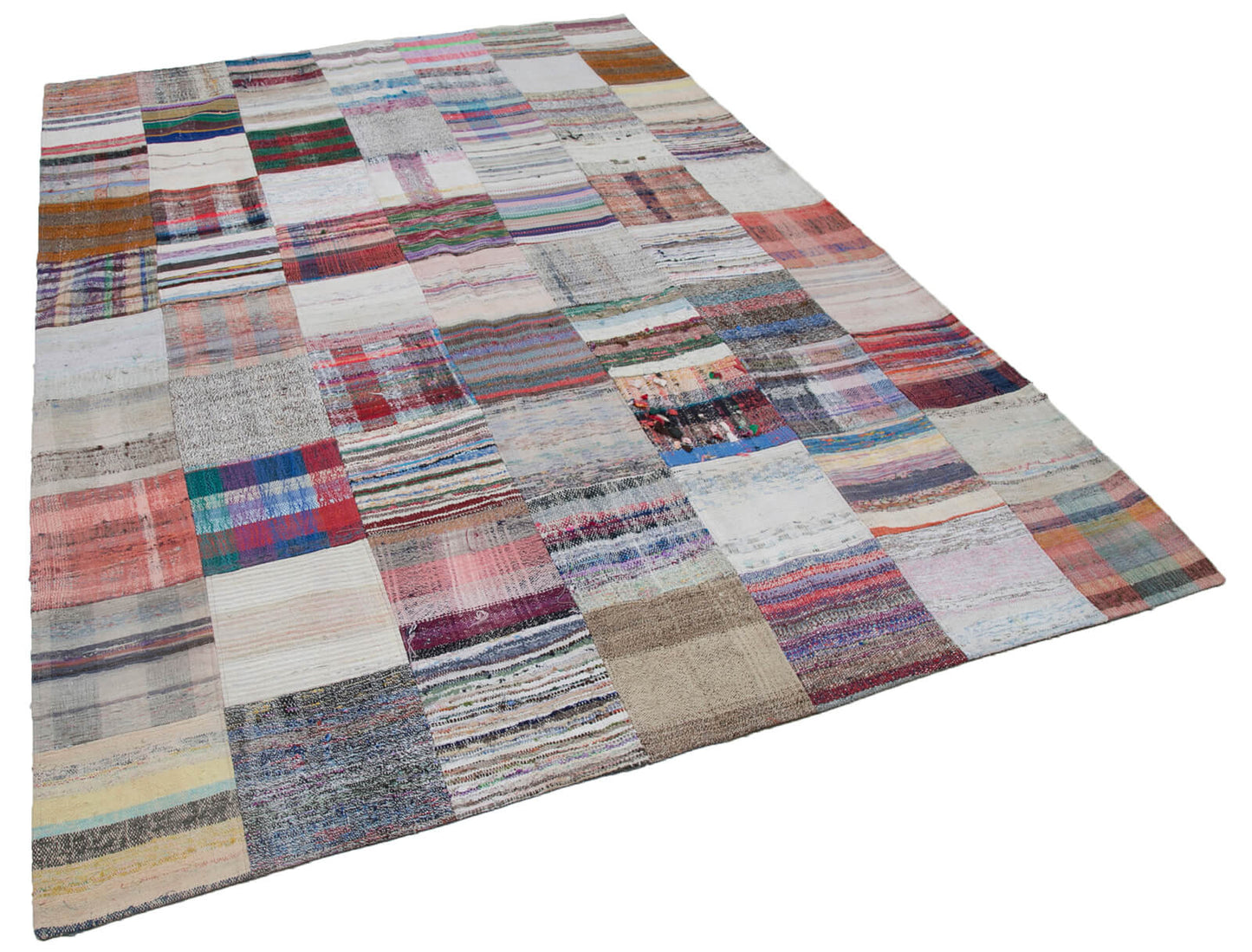 7x10 Multicolor Kilim Patchwork Rug - 30406