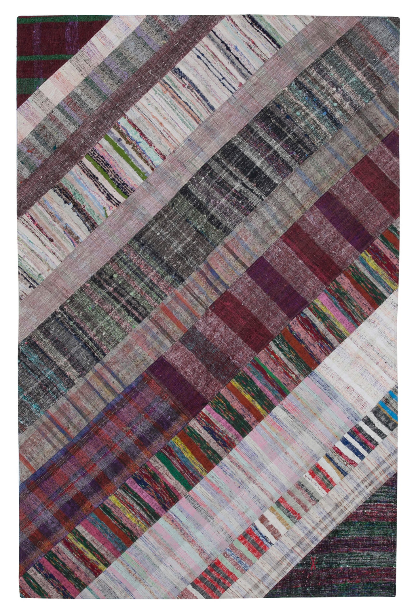 7x10 Multicolor Kilim Patchwork Rug - 30408