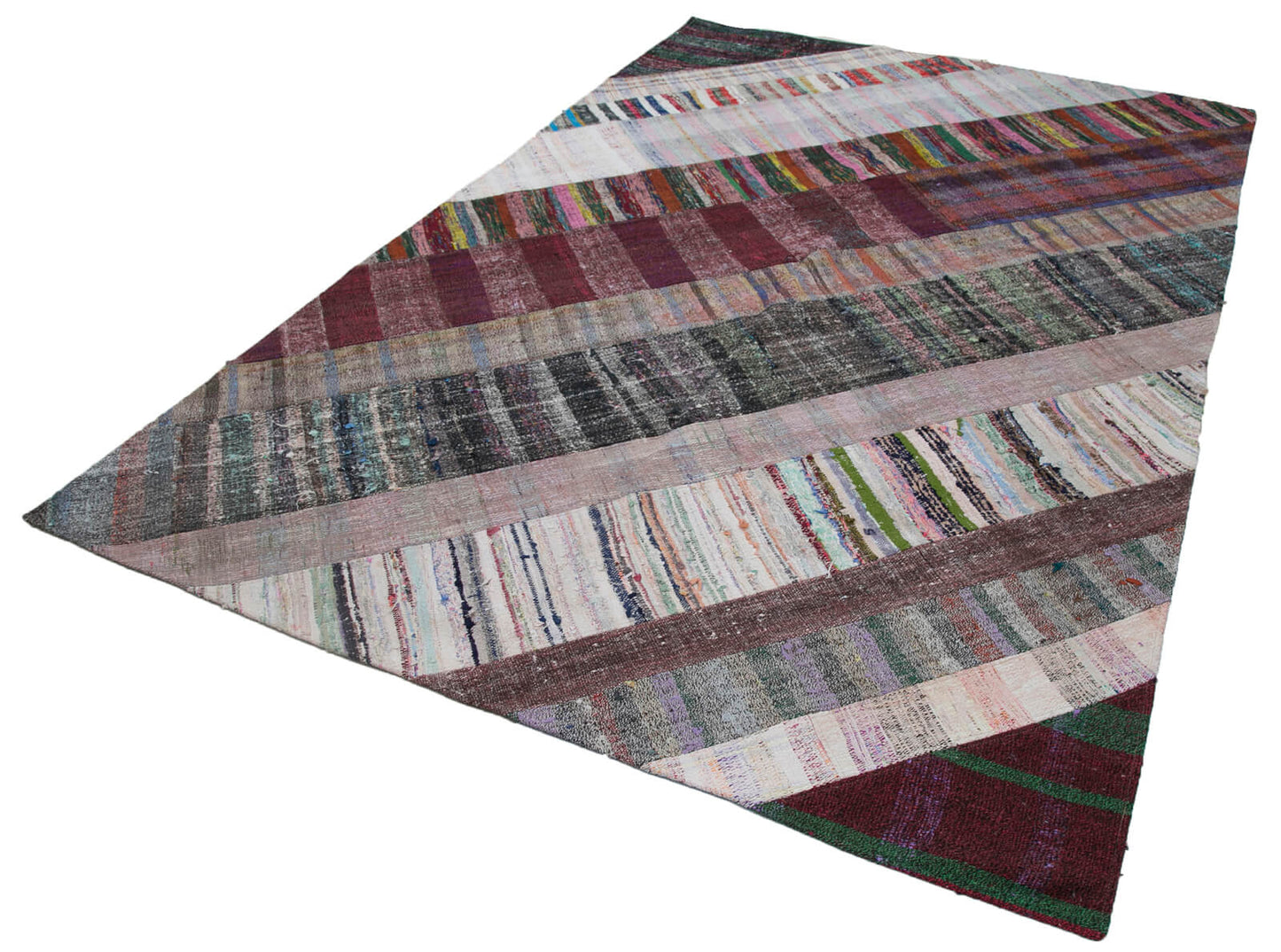 7x10 Multicolor Kilim Patchwork Rug - 30408