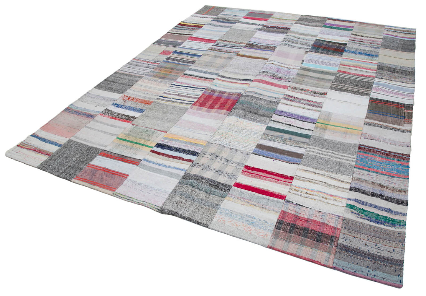 8x10 Multicolor Kilim Patchwork Rug - 30425