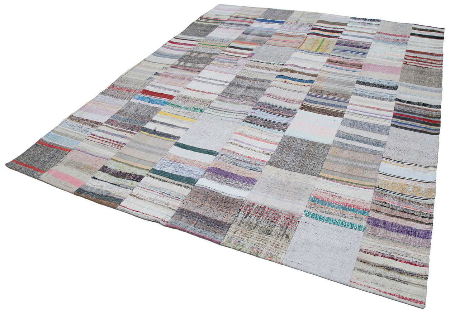 8x10 Multicolor Kilim Patchwork Rug - 30441
