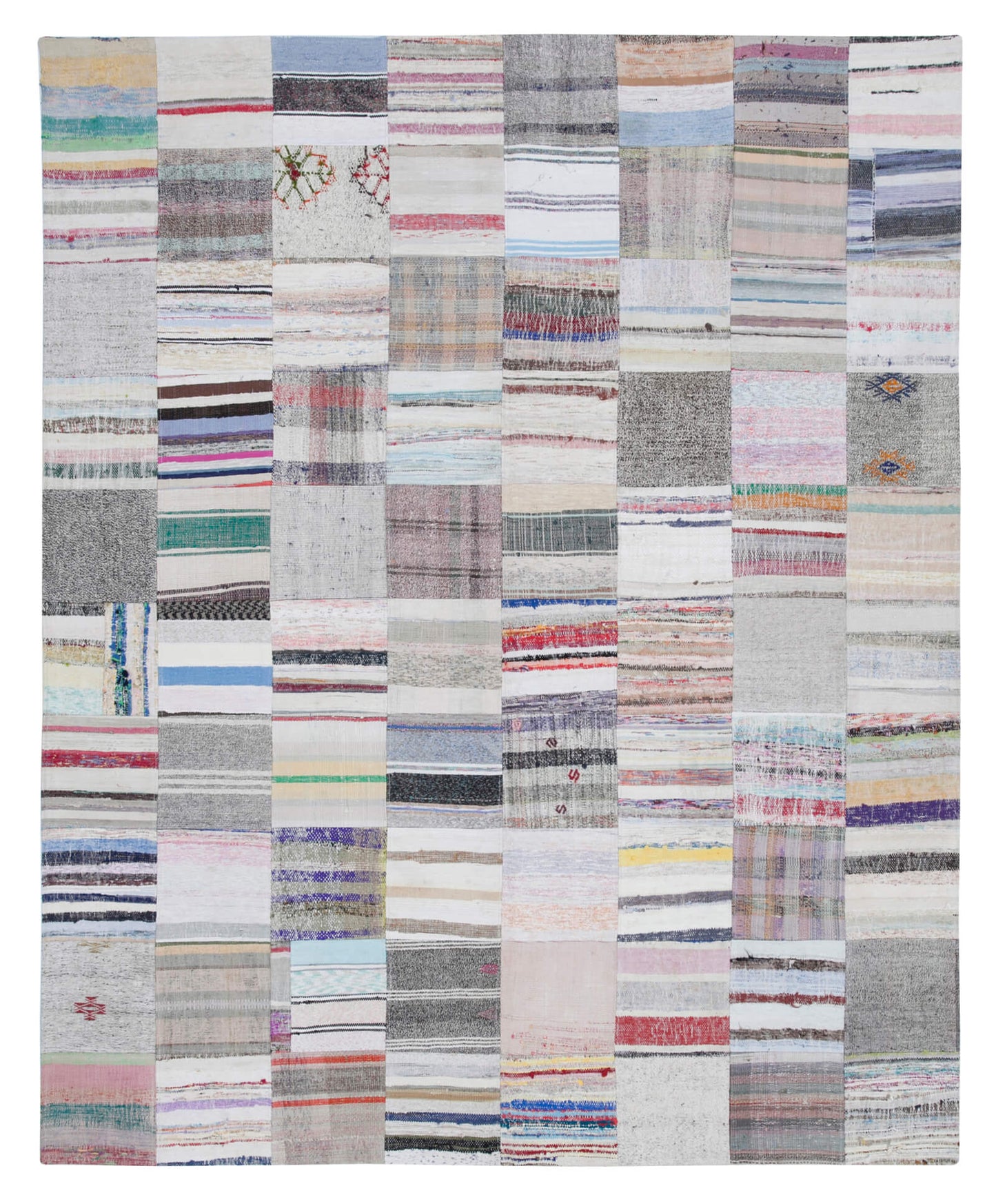 8x10 Multicolor Kilim Patchwork Rug - 30446