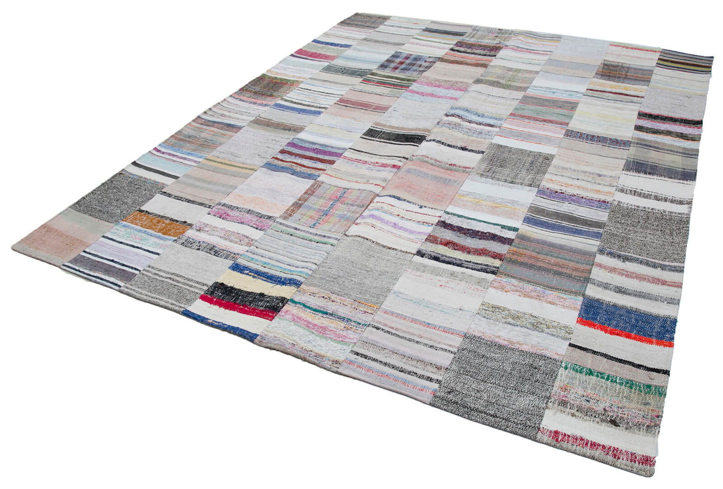 8x10 Multicolor Kilim Patchwork Rug - 30449