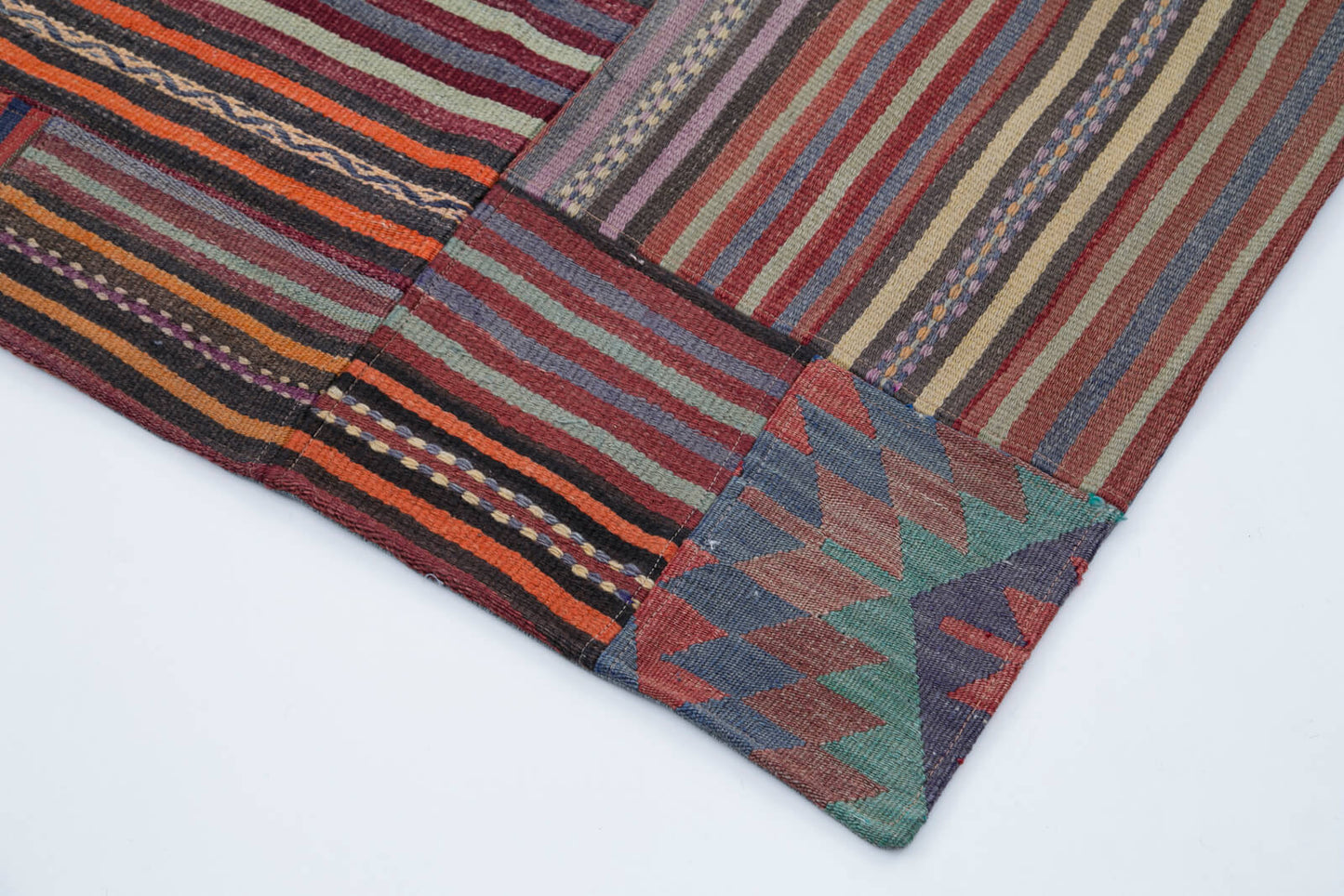 7x10 Multicolor Kilim Patchwork Rug - 30488