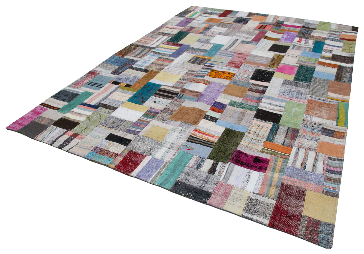8x11 Multicolor Kilim Patchwork Rug - 30547