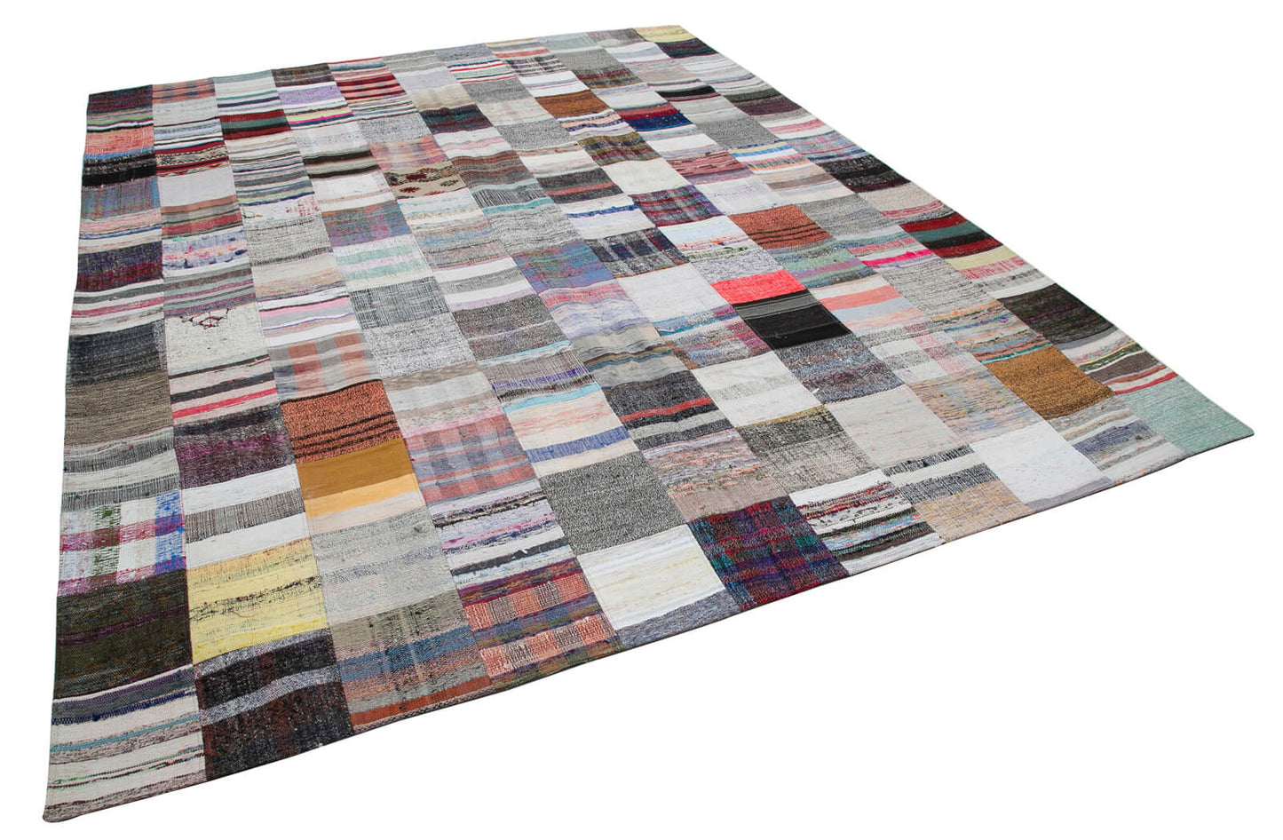 9x11 Multicolor Kilim Patchwork Rug - 30571