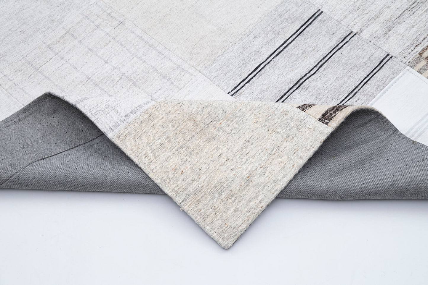 10x13 Beige Kilim Patchwork Rug - 30575