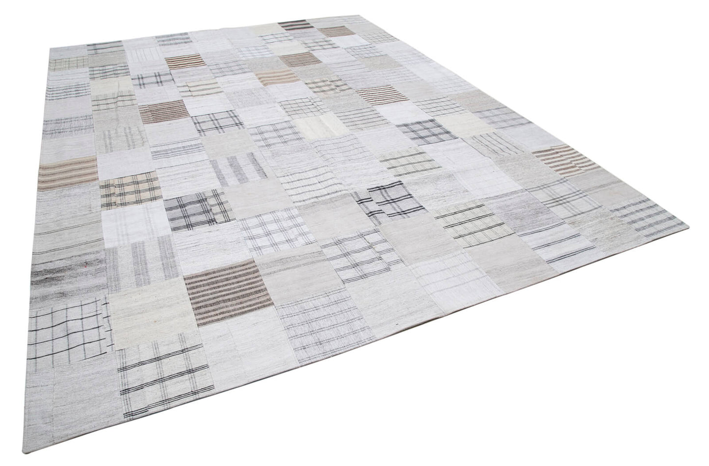 10x13 Beige Kilim Patchwork Rug - 30578