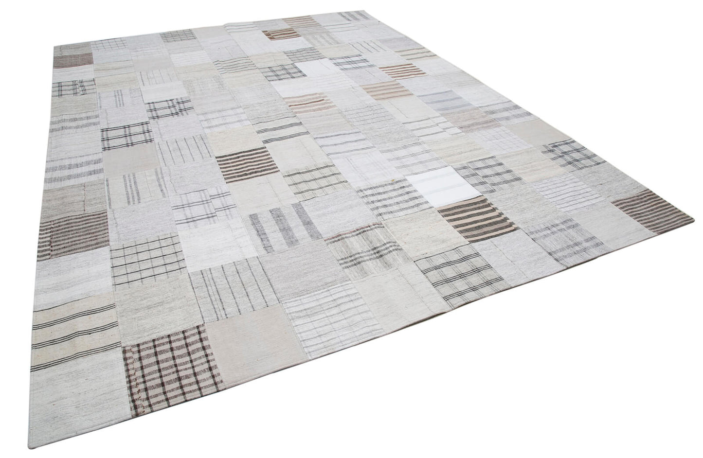 10x13 Beige Kilim Patchwork Rug - 30579