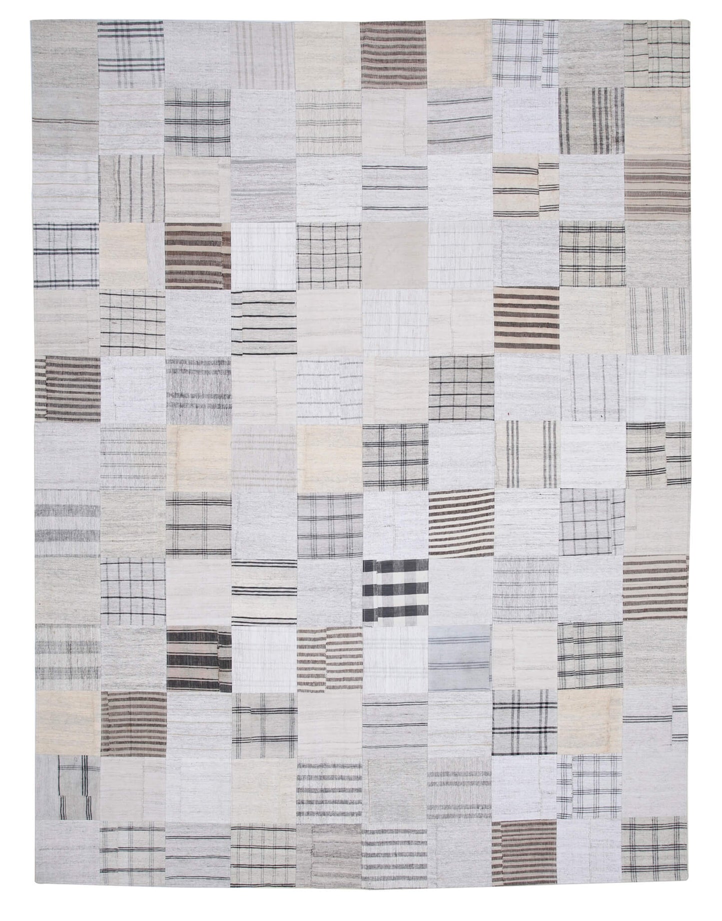 10x13 Beige Kilim Patchwork Rug - 30580