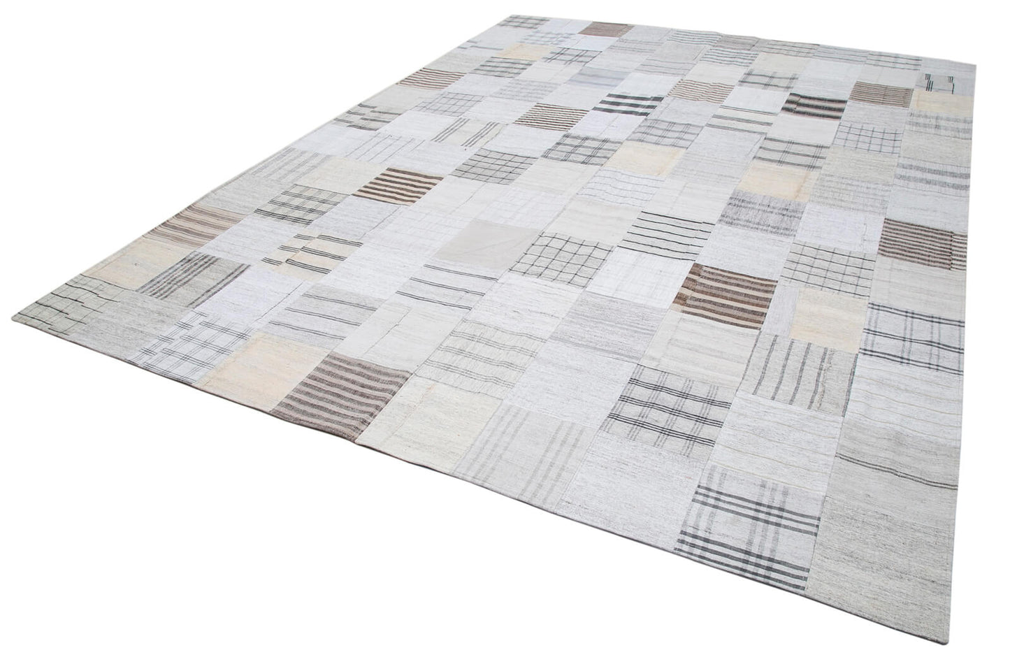 10x13 Beige Kilim Patchwork Rug - 30580