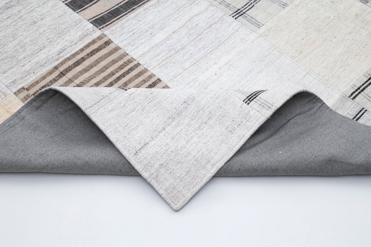 10x13 Beige Kilim Patchwork Rug - 30580