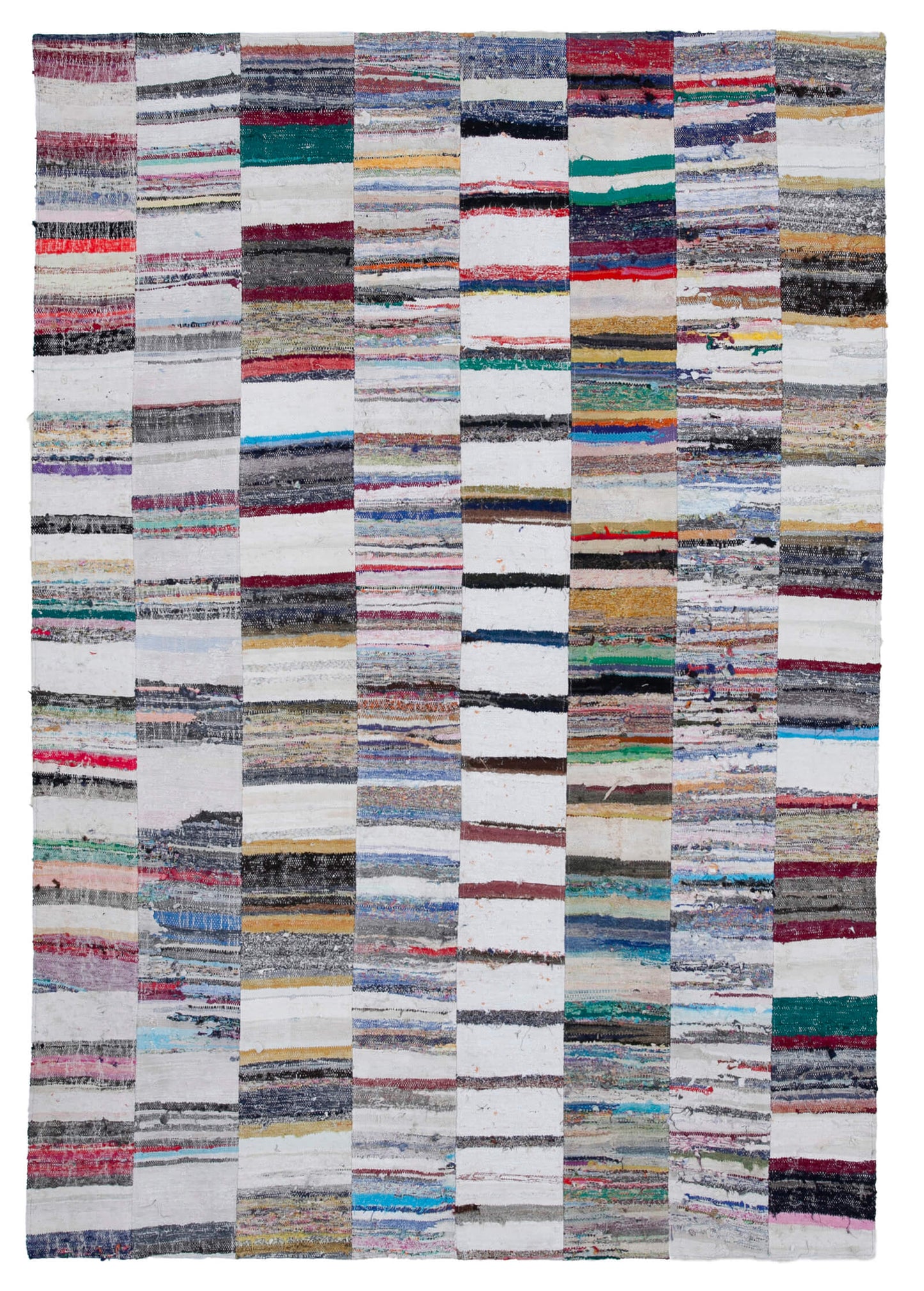 7x10 Multicolor Kilim Patchwork Rug - 30598