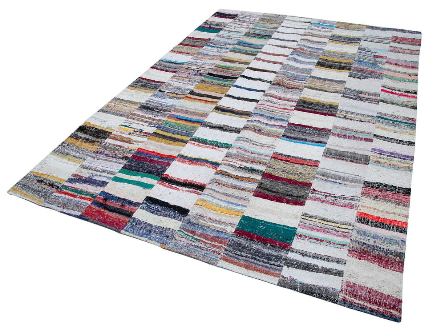 7x10 Multicolor Kilim Patchwork Rug - 30598