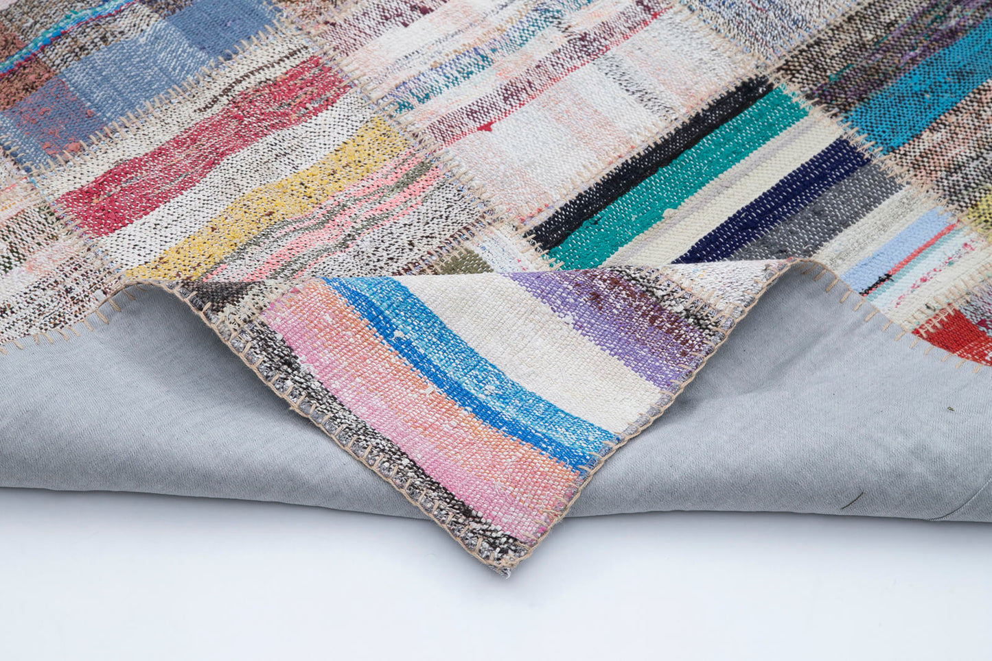 7x10 Multicolor Kilim Patchwork Rug - 30603